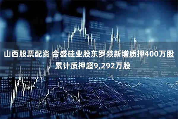 山西股票配资 合盛硅业股东罗燚新增质押400万股，累计质押超9,292万股